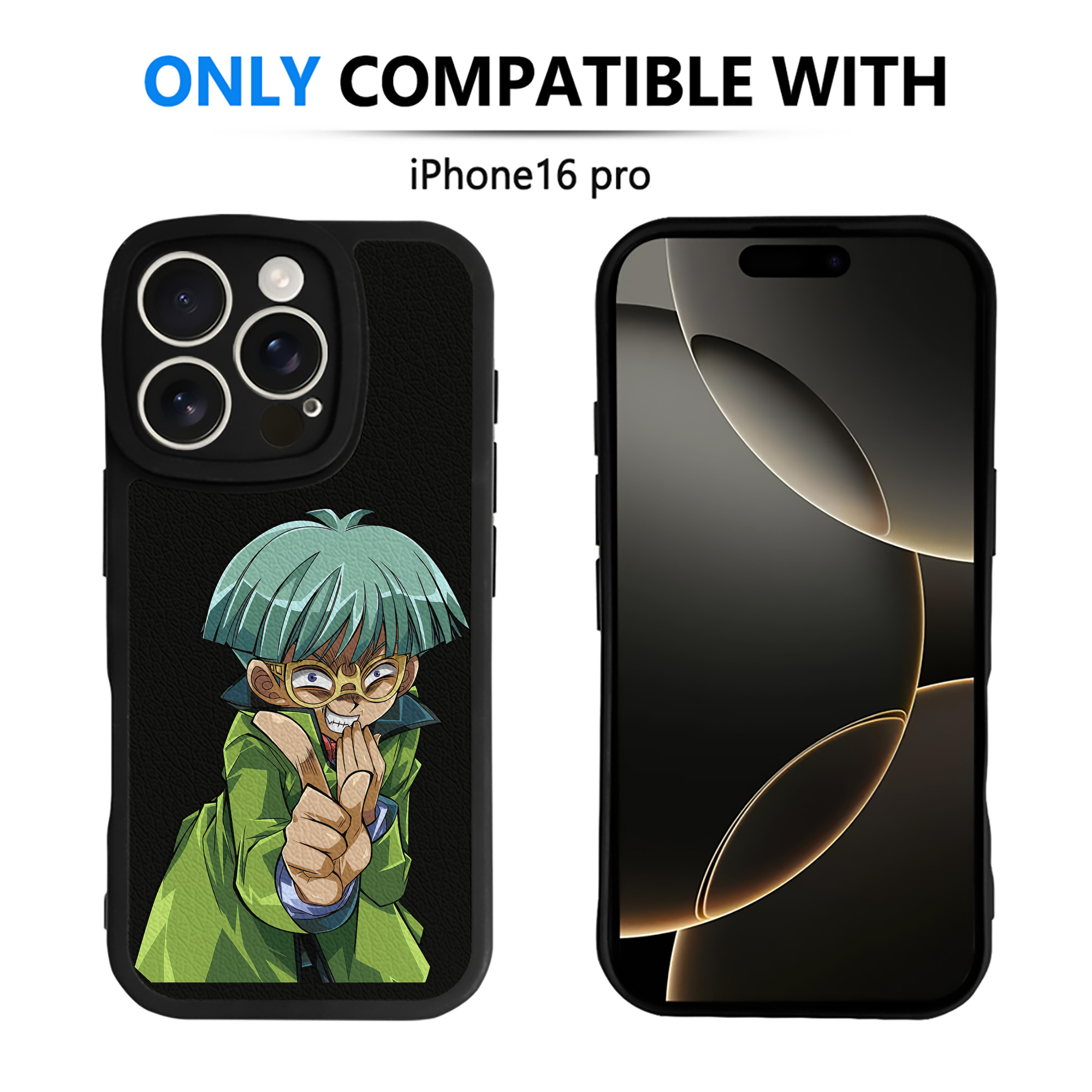 （画像用） 遊☆戯☆王 Yu-Gi-Oh! 【iPhone 16シリーズ対応】シリコンスマホケース（レザー調） 材質：シリコン